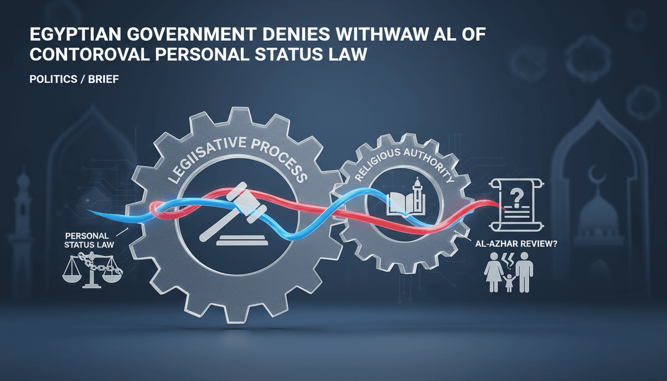Egyptian Government Denies Withdrawal of Controversial Personal Status Law