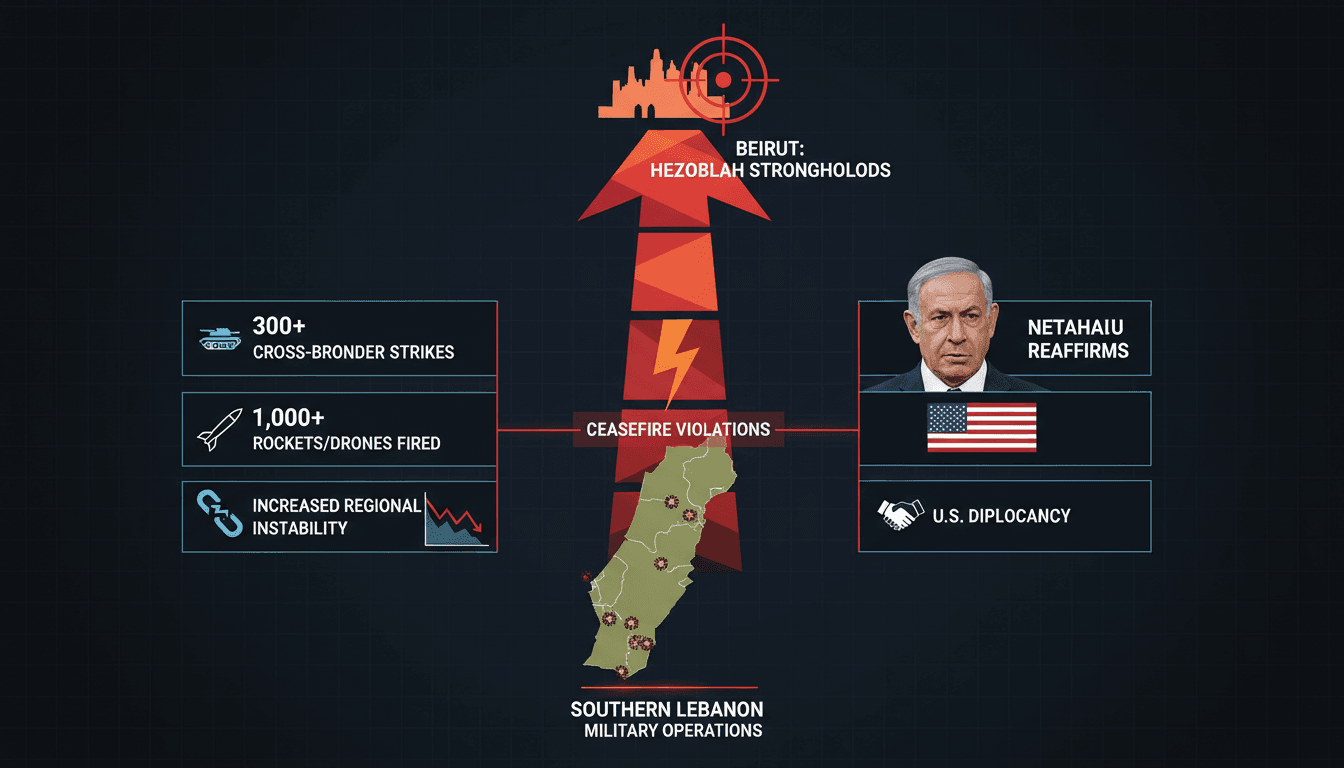 Netanyahu Reaffirms Military Operations Against Hezbollah in Beirut