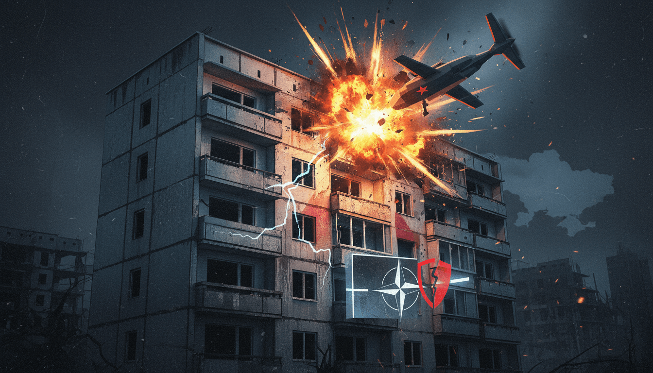 Russian Drone Strikes Residential Building in Romania