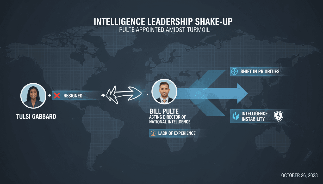 Bill Pulte appointed as acting director of national intelligence