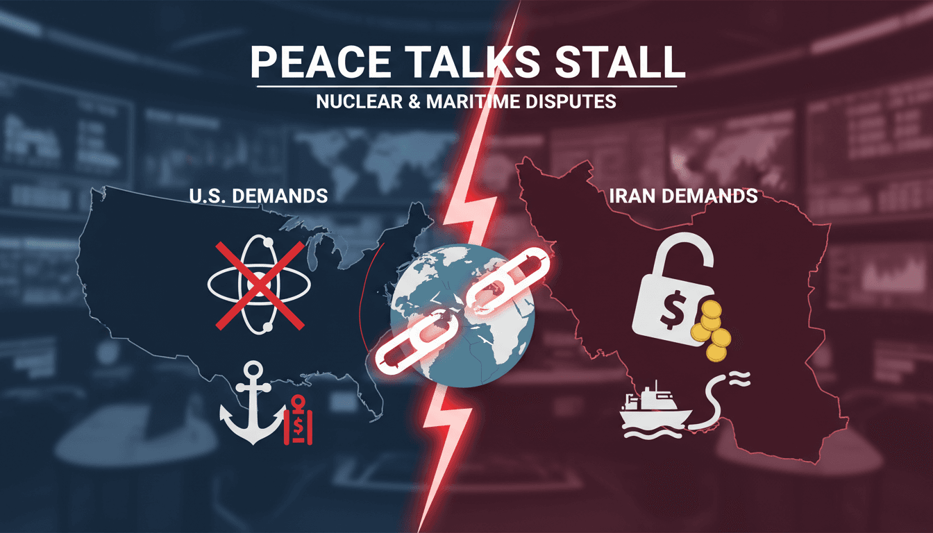 U.S.-Iran peace negotiations stall over nuclear and maritime disputes