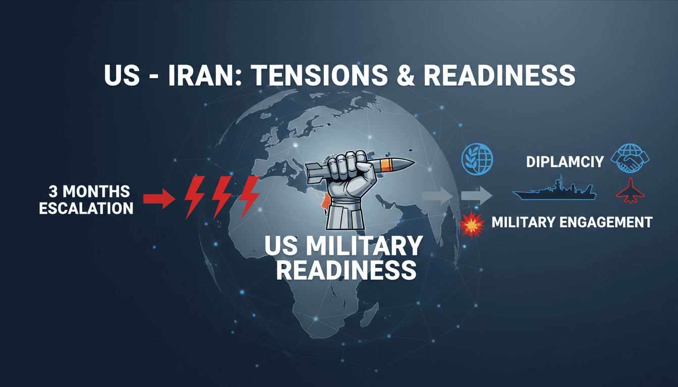 US military readiness against Iran amid escalating tensions