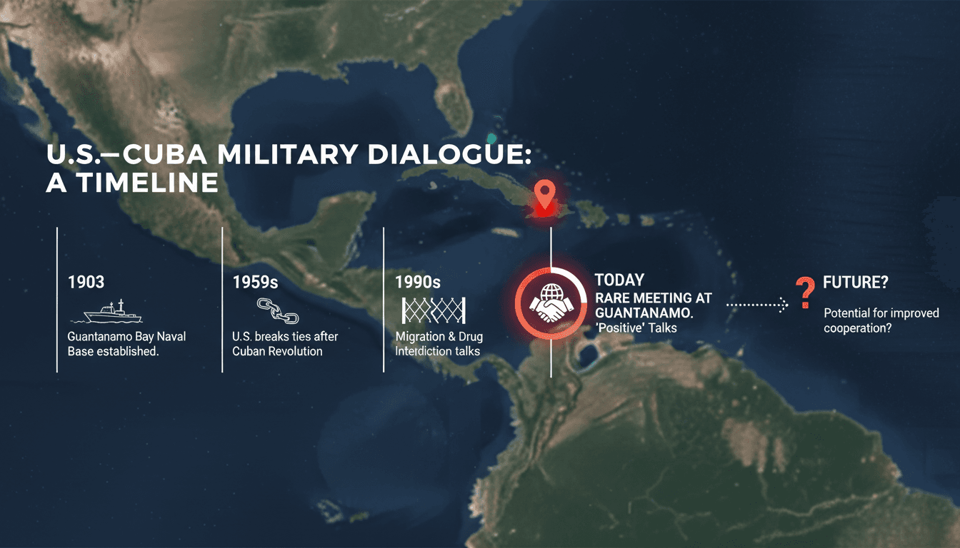 U.S. and Cuban military leaders hold rare meeting at Guantanamo Bay