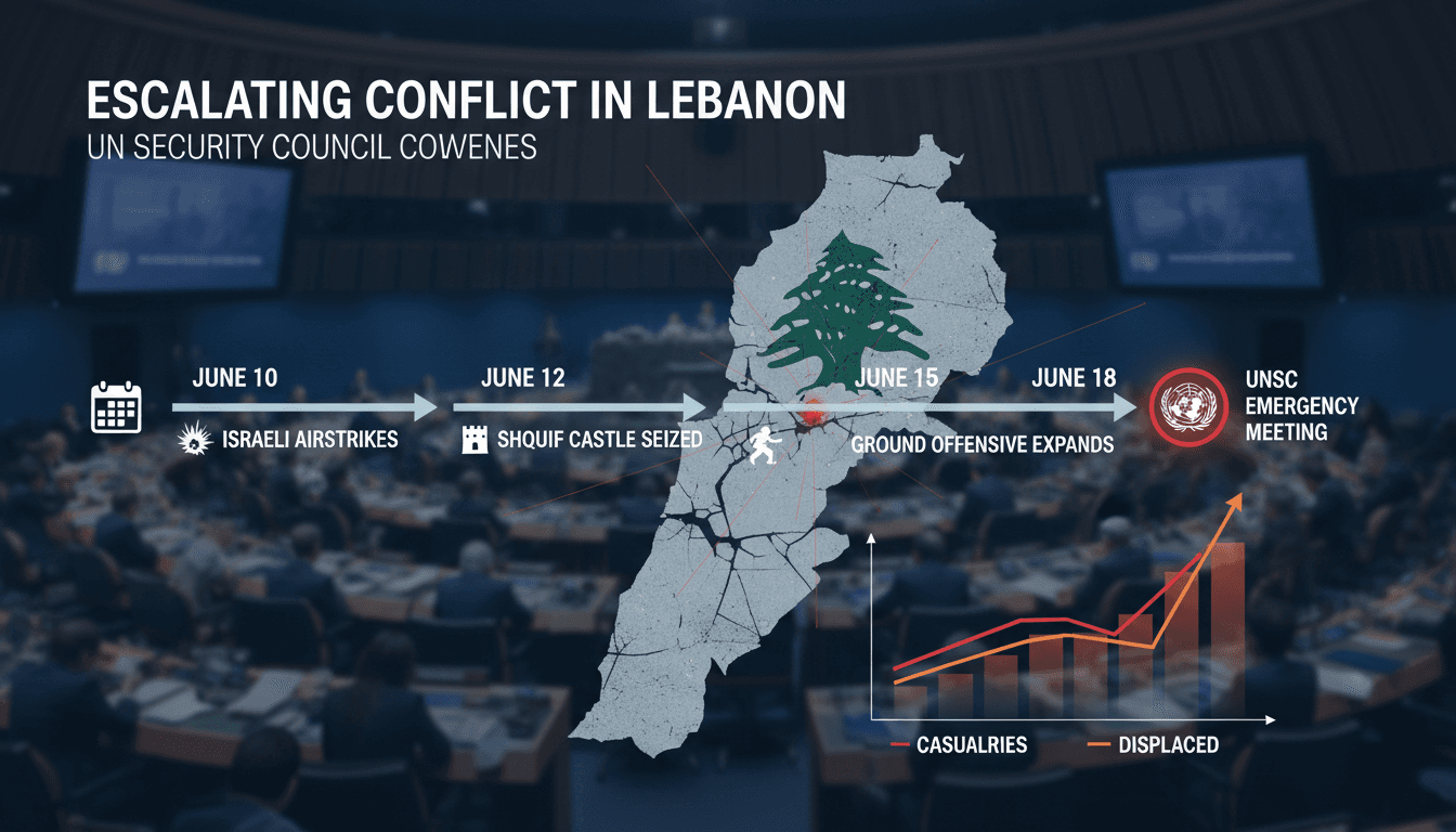 UN Security Council meeting on escalating conflict in Lebanon