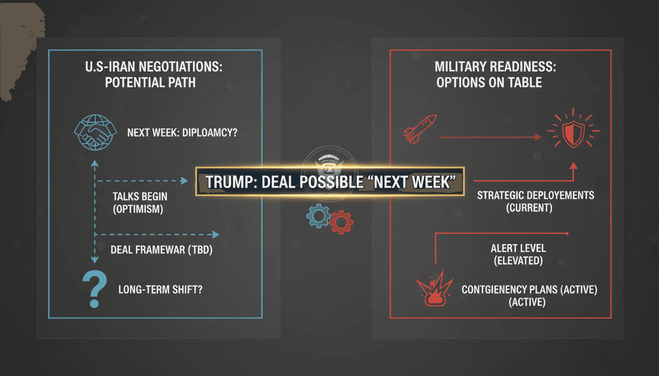President Trump discussing potential negotiations with Iran