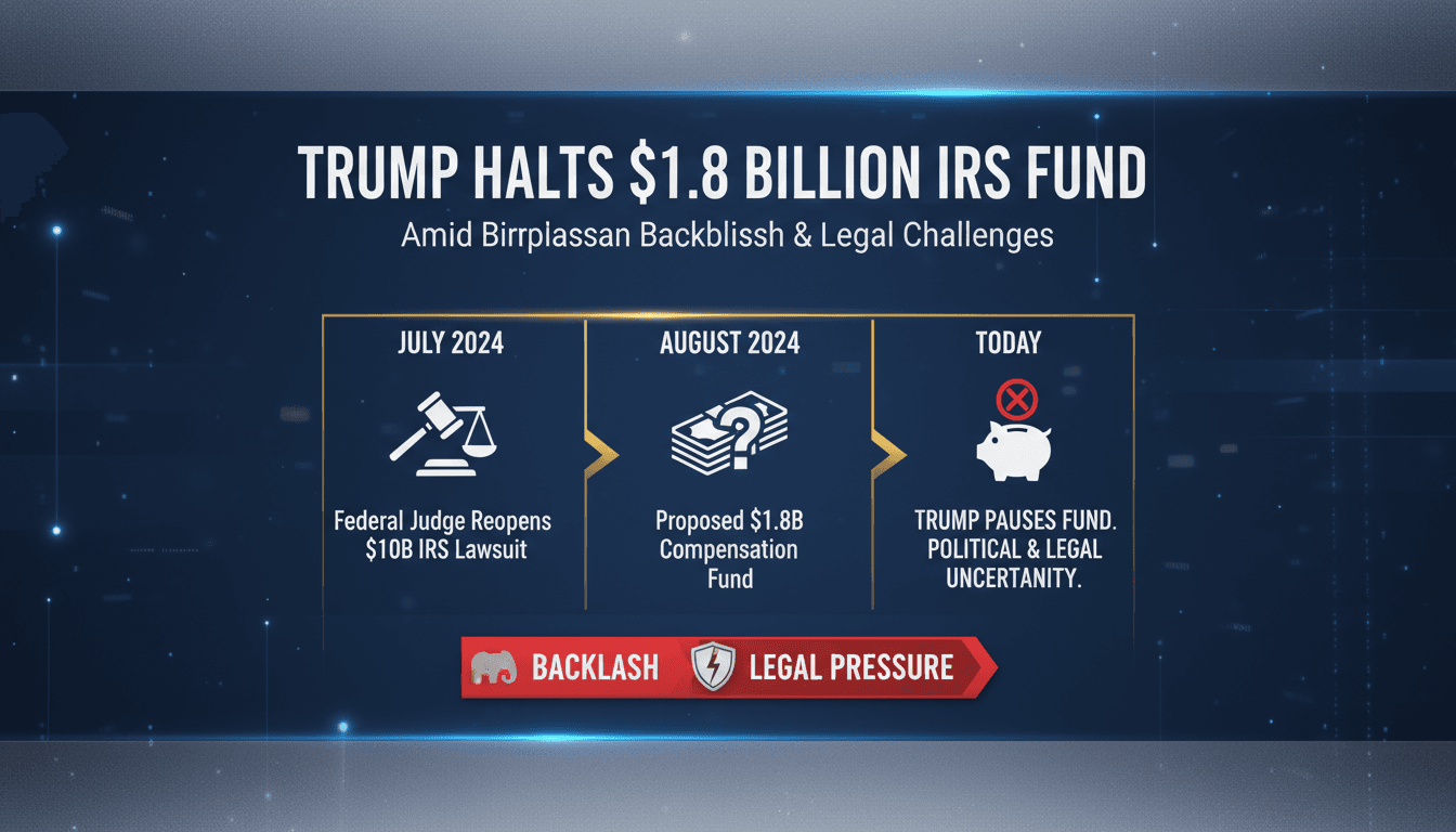President Trump discussing IRS compensation fund issues