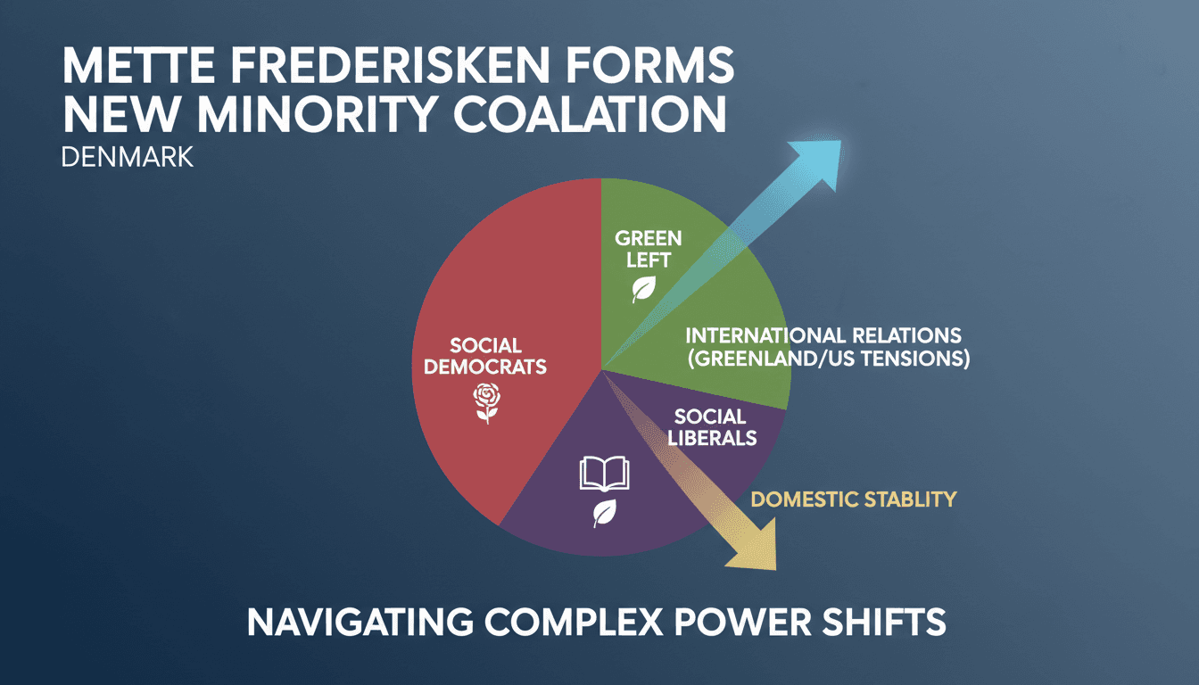 Mette Frederiksen announcing the formation of her new coalition government in Denmark.