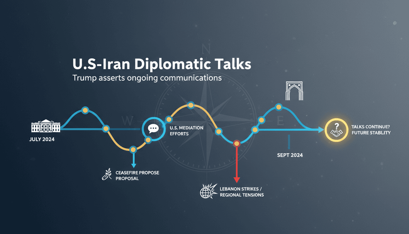 President Trump discussing U.S.-Iran diplomatic relations
