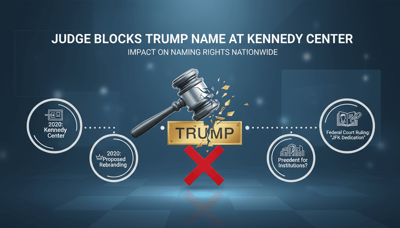 Federal Judge Orders Removal of Trump's Name from Kennedy Center