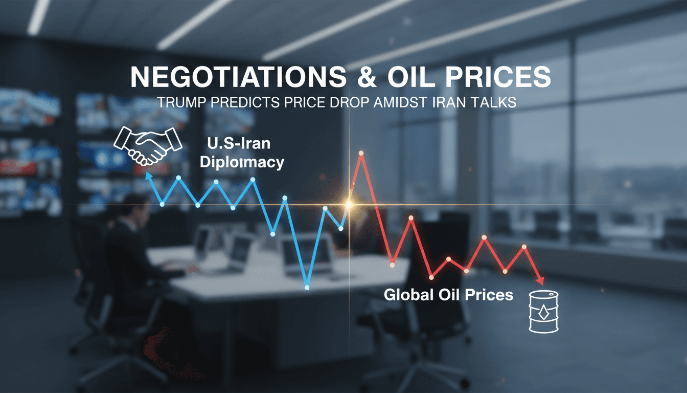 President Trump discussing Iran negotiations and oil market impacts.