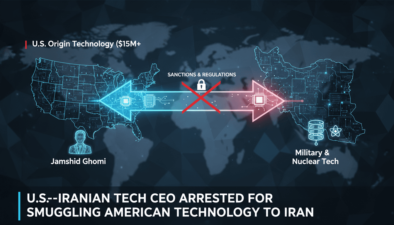Arrest of U.S.-Iranian tech CEO for smuggling American technology