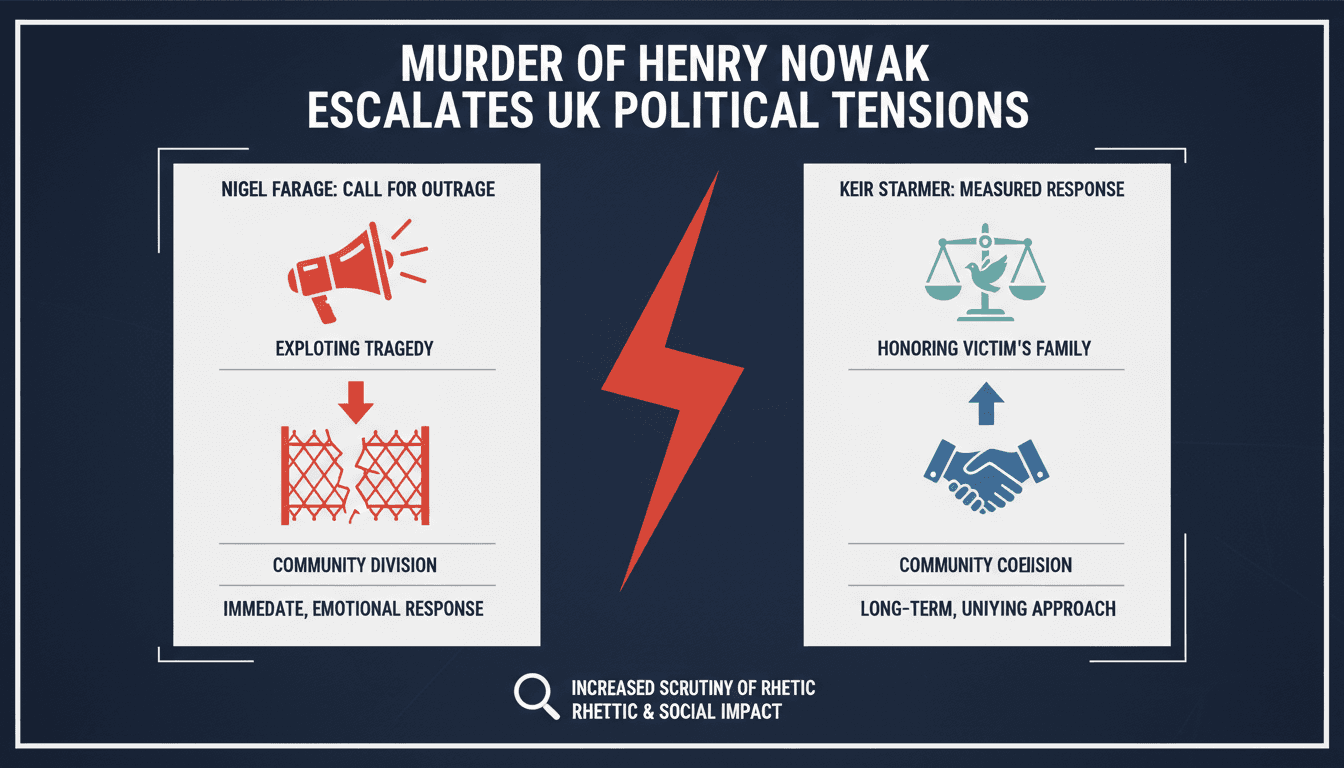 Political leaders responding to the murder of Henry Nowak in the UK.