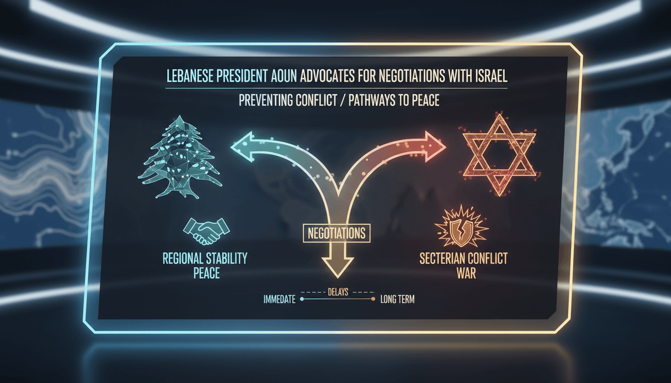 Lebanese President Joseph Aoun advocating for negotiations with Israel