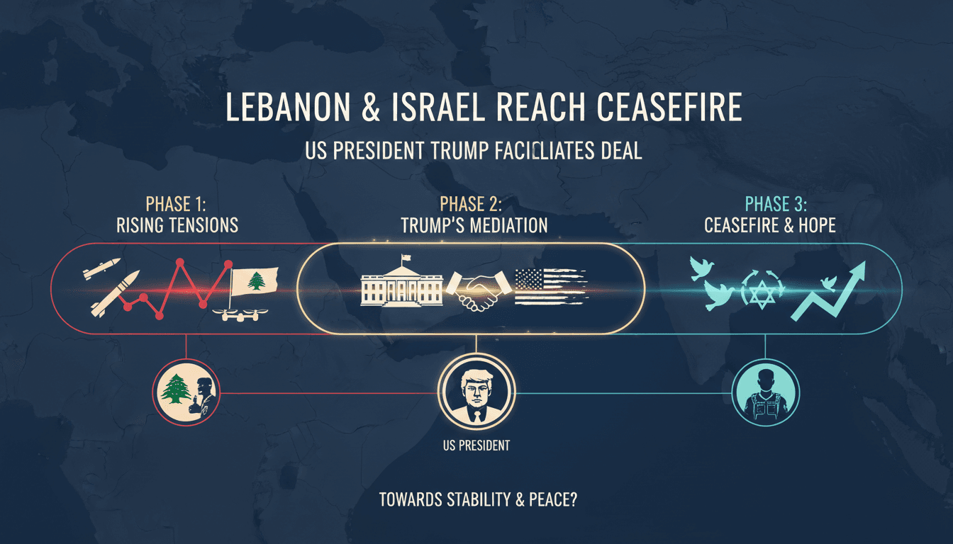 Lebanon and Israel reach ceasefire agreement facilitated by US President Trump
