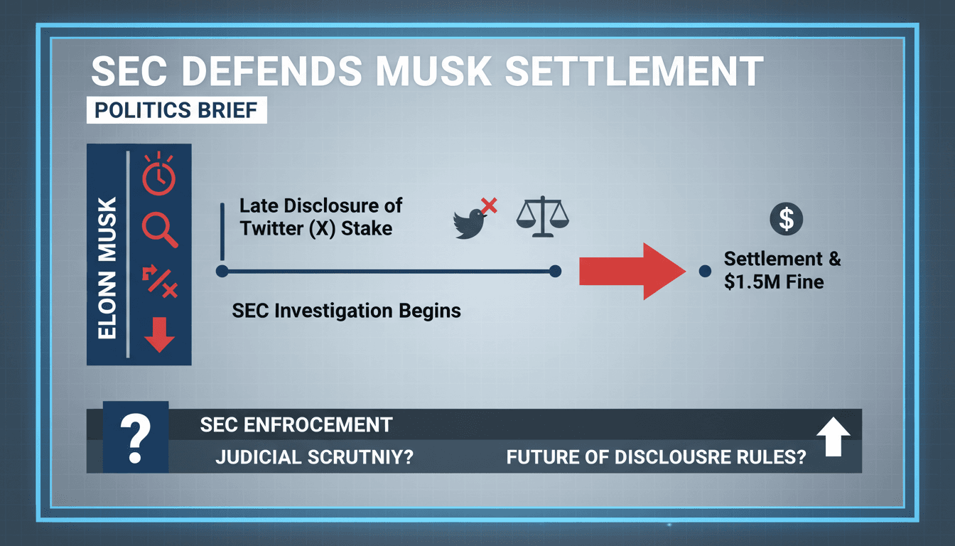 SEC settlement with Elon Musk over Twitter stake disclosure