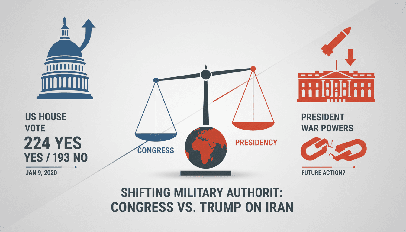 US House of Representatives voting on military authority resolution regarding Iran