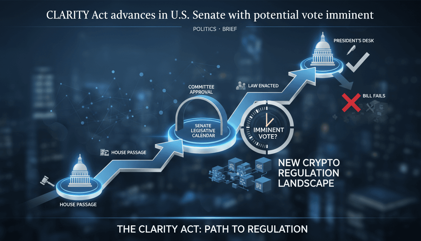 Legislative progress of the CLARITY Act in the U.S. Senate