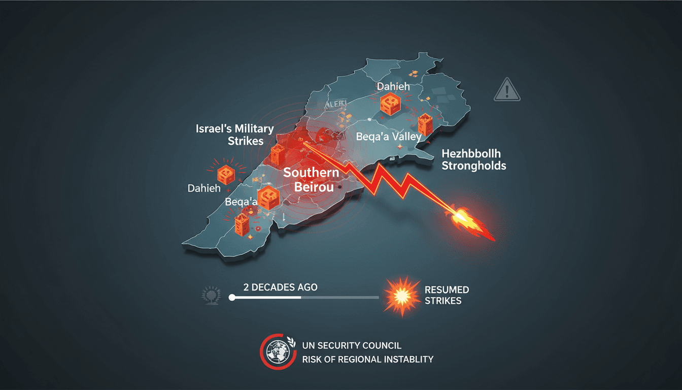 Israel Resumes Military Strikes on Southern Beirut Amid Escalating Tensions with Hezbollah