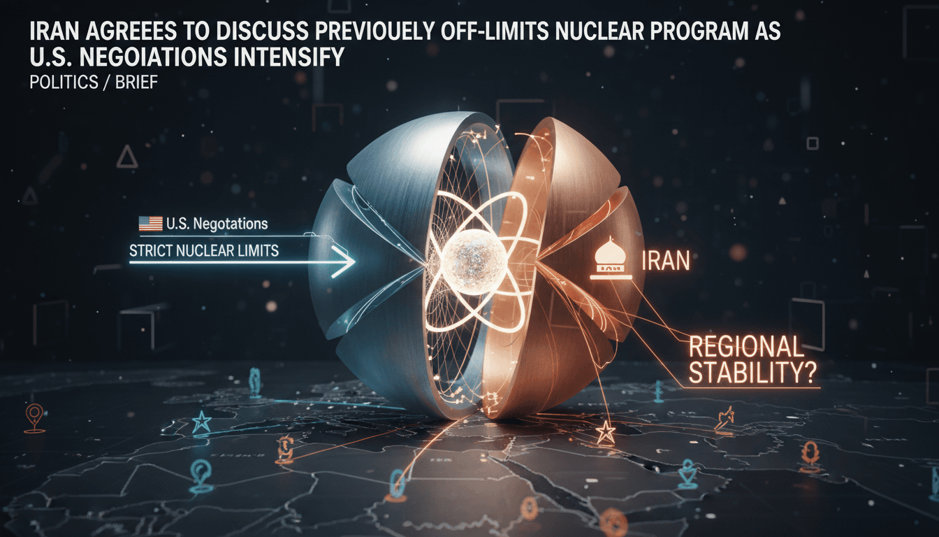 Iran Agrees to Discuss Previously Off-Limits Nuclear Program As U.S. Negotiations Intensify