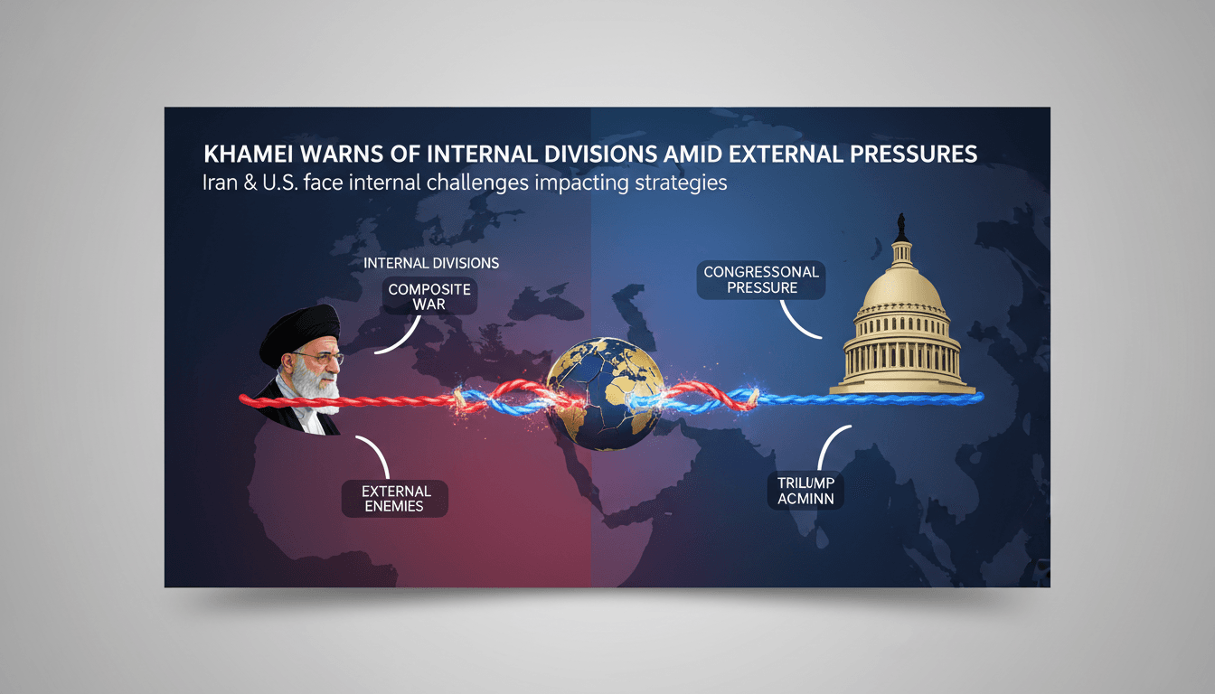 Iran's Supreme Leader Mojtaba Khamenei addressing the nation on internal unity.