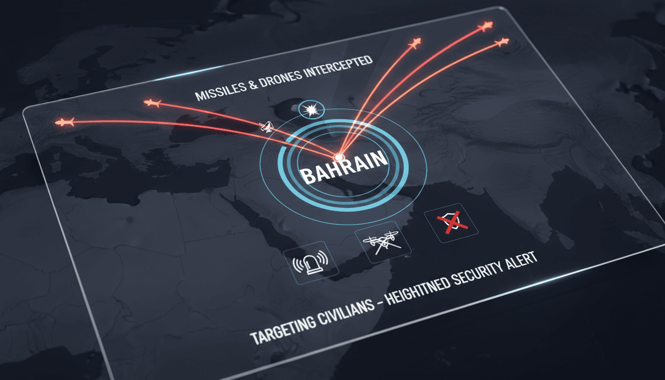 Bahrain intercepts missiles and drones targeting civilians