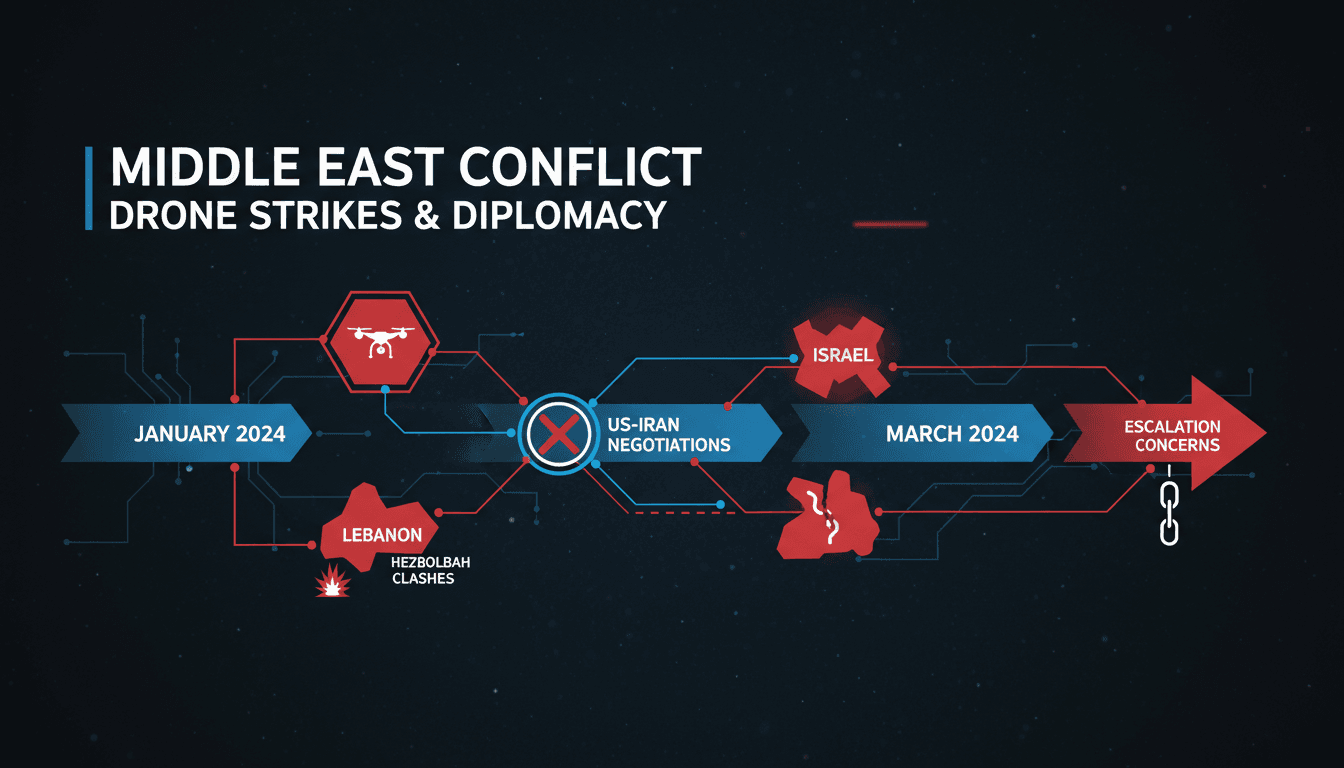 Israeli drone strikes in Lebanon amid ongoing conflict