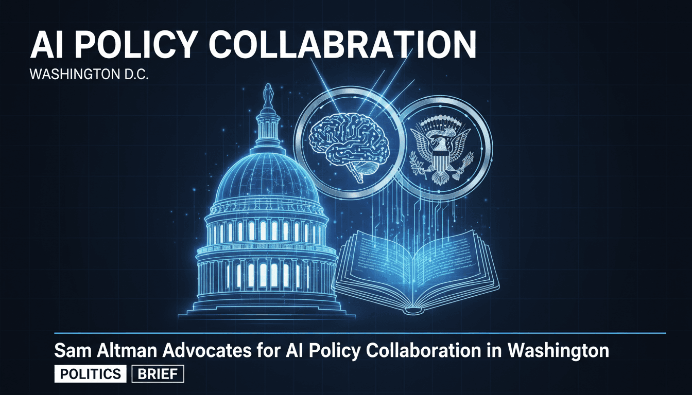 Sam Altman Advocates for AI Policy Collaboration in Washington