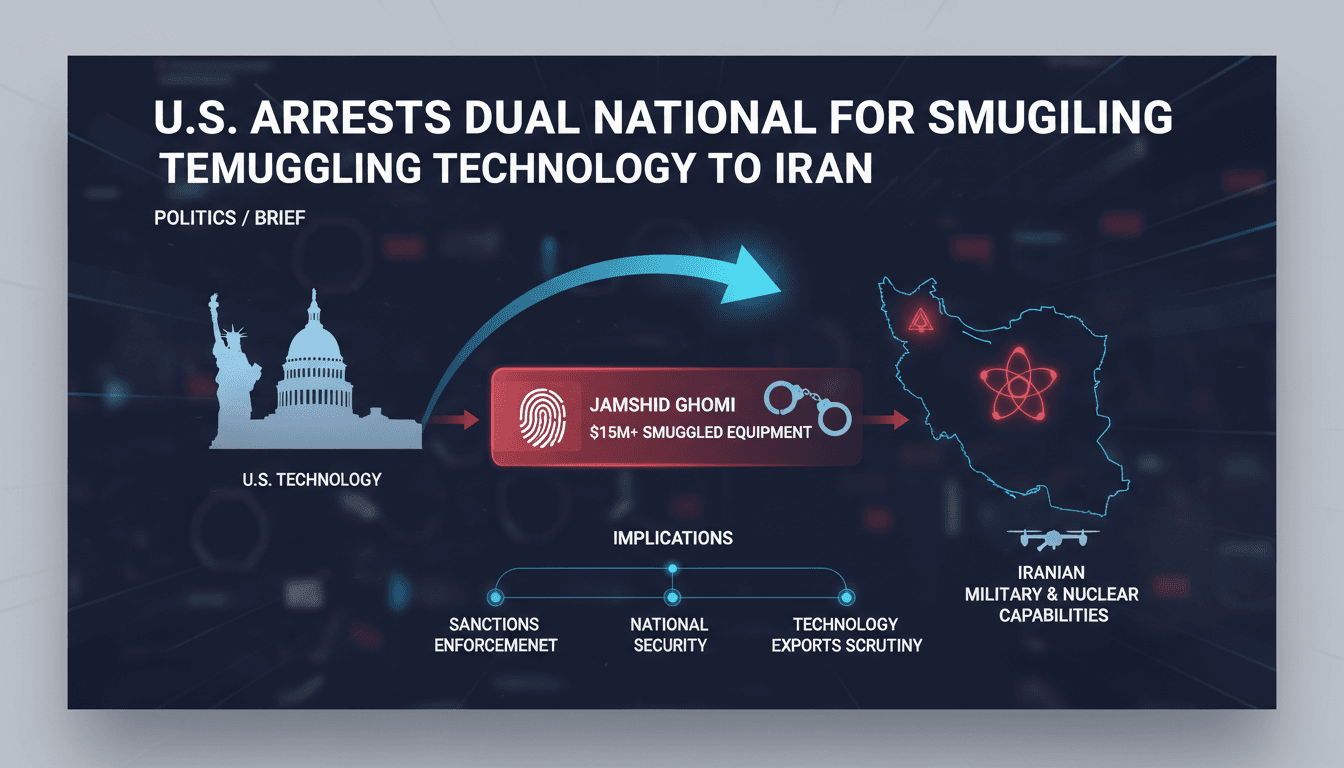 Arrest of Jamshid Ghomi for smuggling technology to Iran