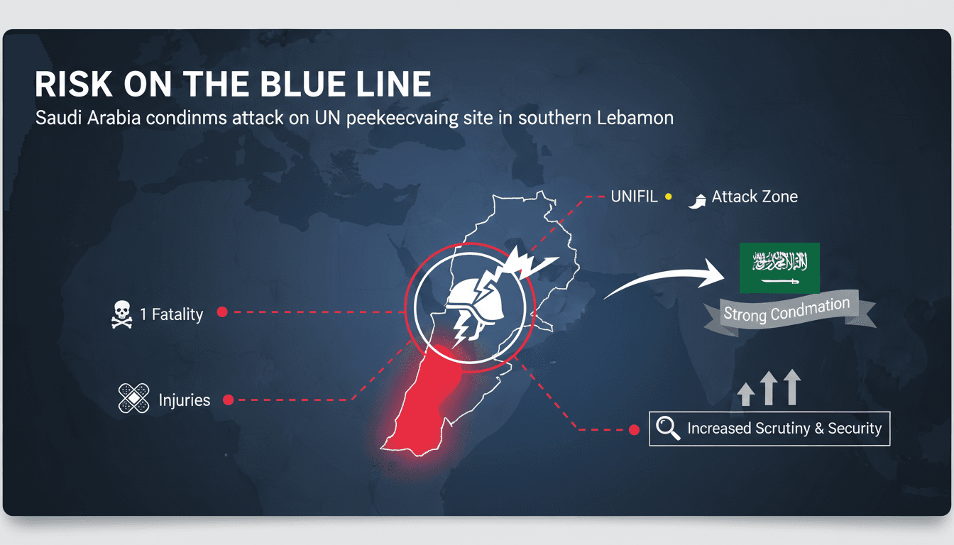 Saudi Arabia condemns attack on UN peacekeeping site in Lebanon