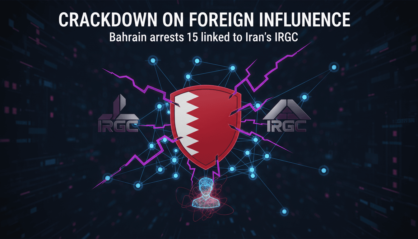 Bahrain's Ministry of Interior announces arrests linked to IRGC.