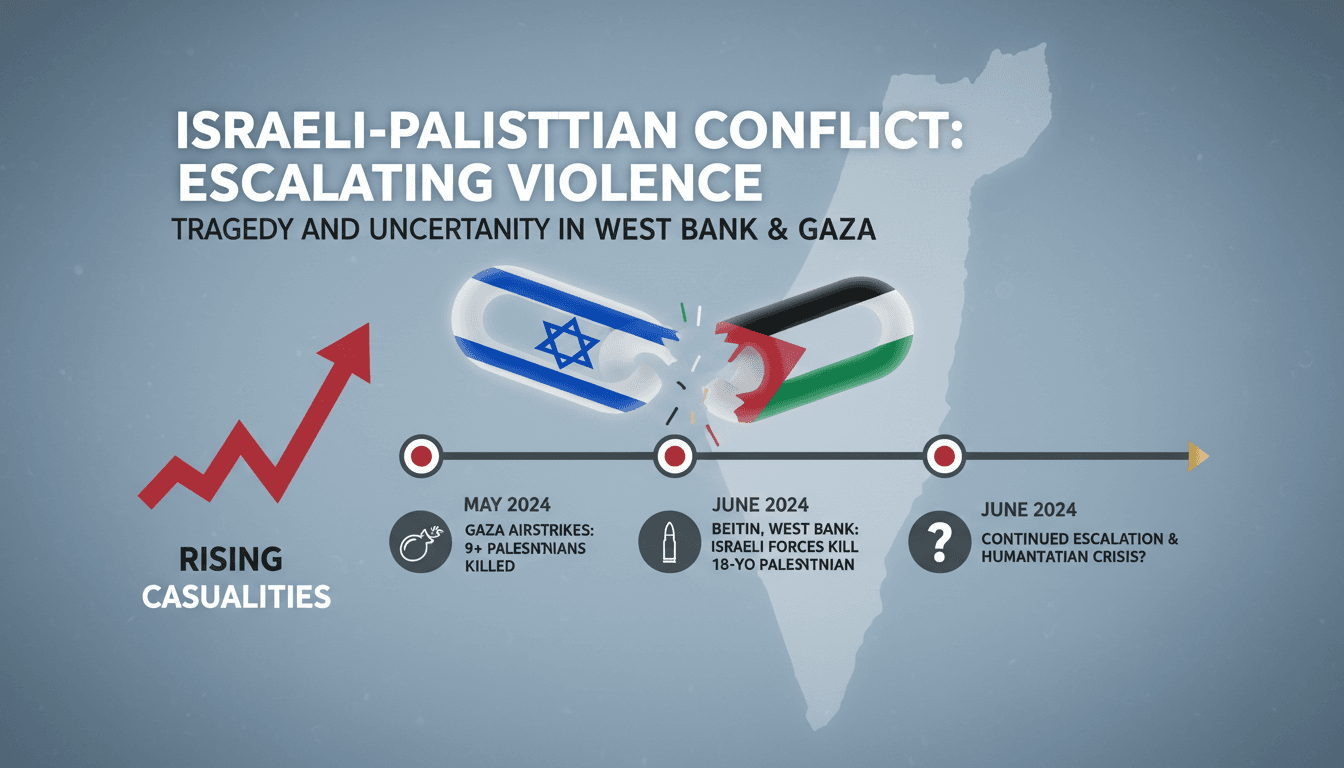 Israeli forces and Palestinian youth conflict in the West Bank