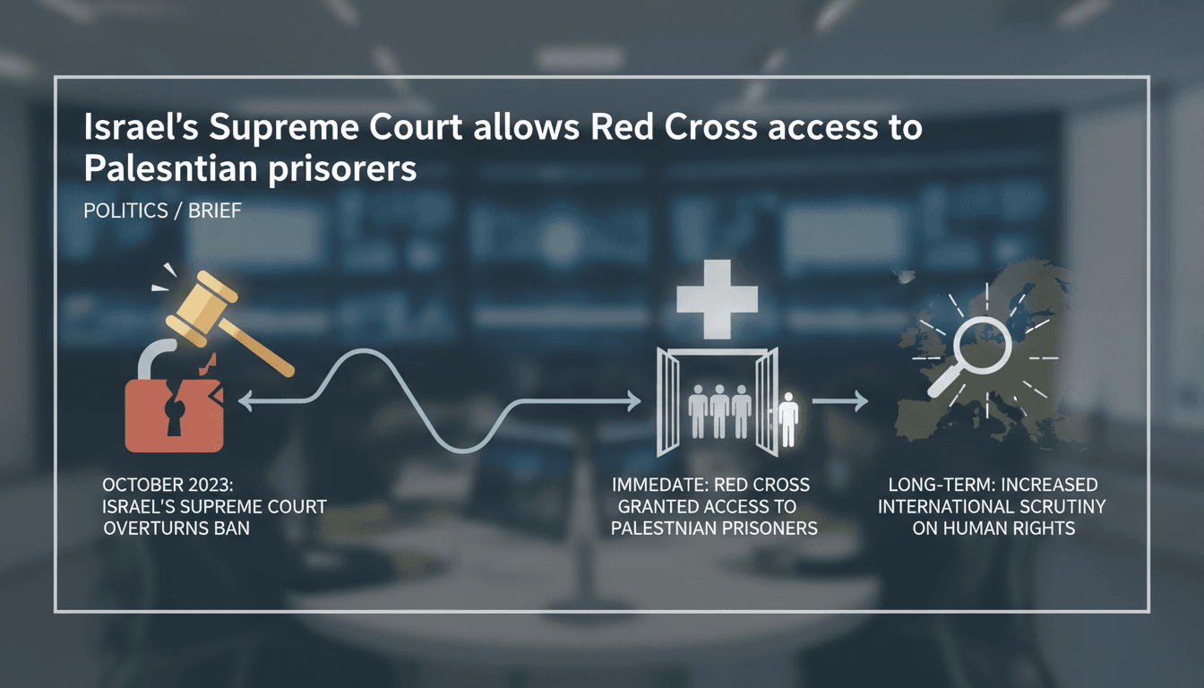 Israel's Supreme Court allows Red Cross access to Palestinian prisoners
