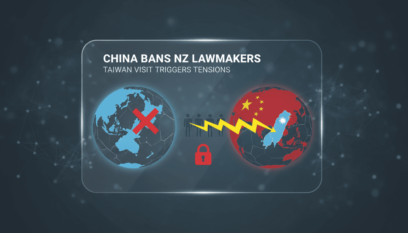 China bans four New Zealand lawmakers from travel over Taiwan visit