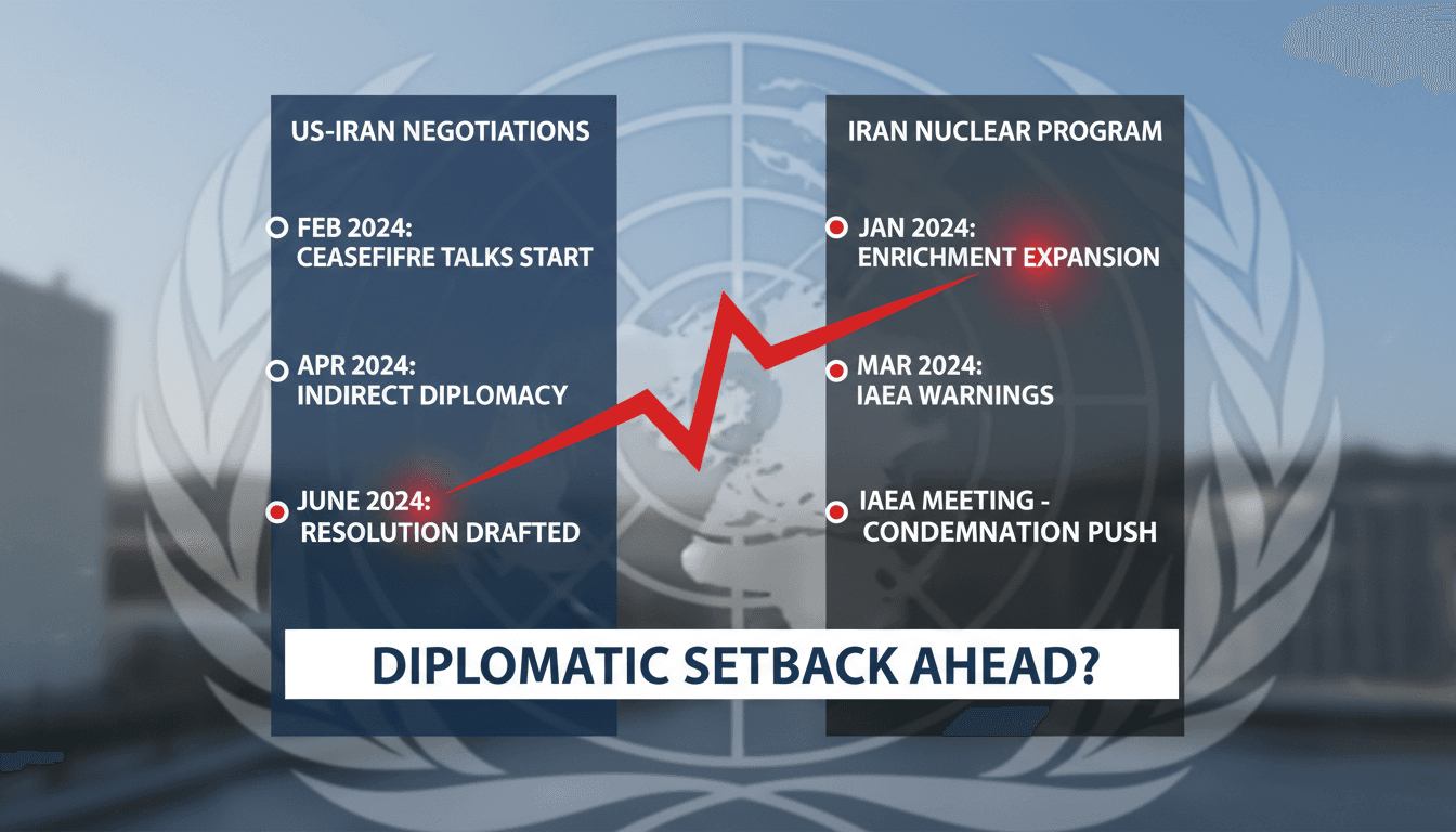 US Drafts Resolution to Condemn Iran Ahead of IAEA Meeting