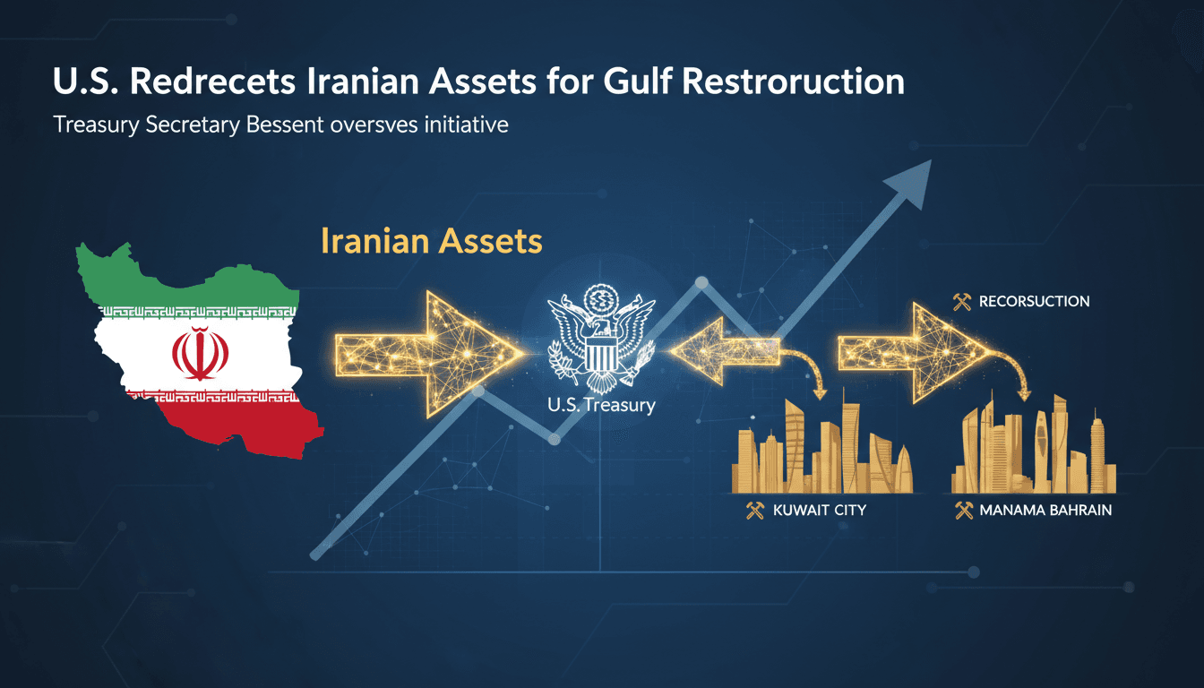 U.S. Treasury Secretary Scott Bessent discussing Gulf reconstruction efforts.