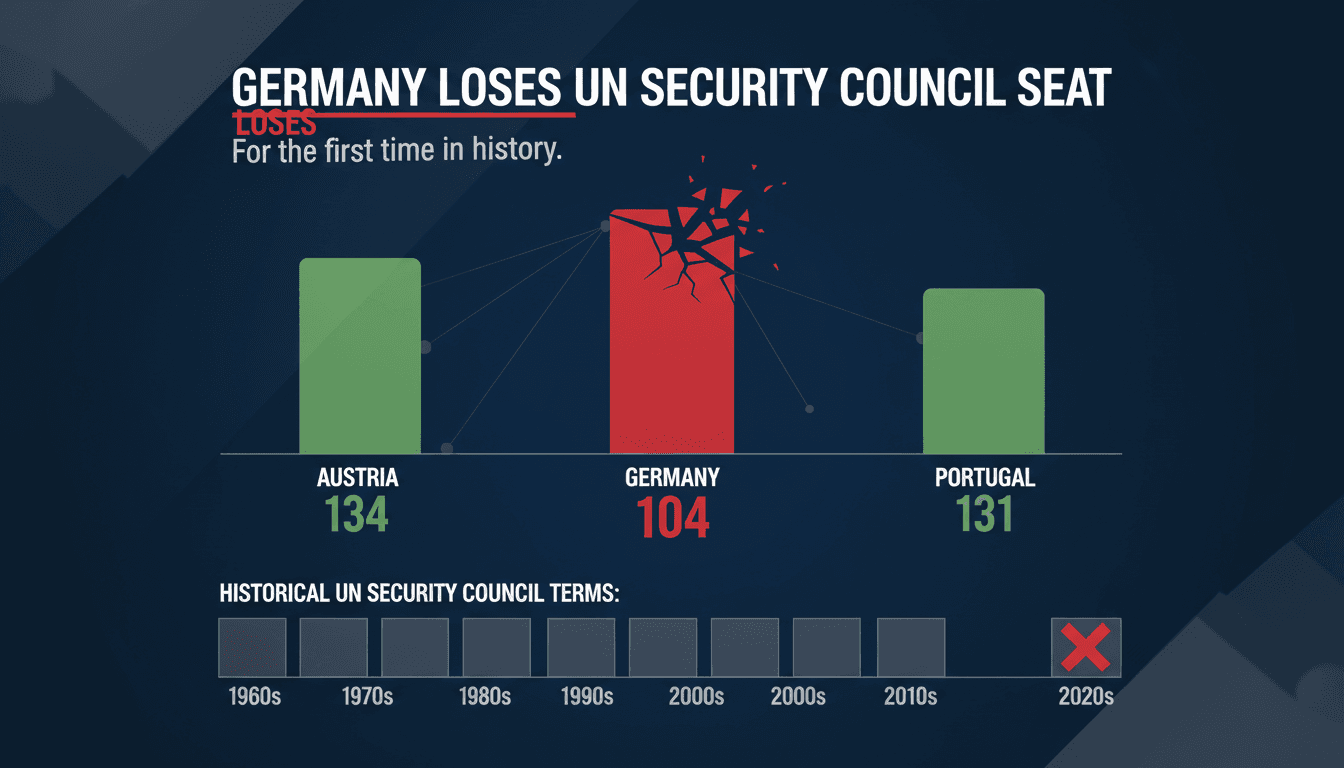 Germany loses UN Security Council seat for the first time