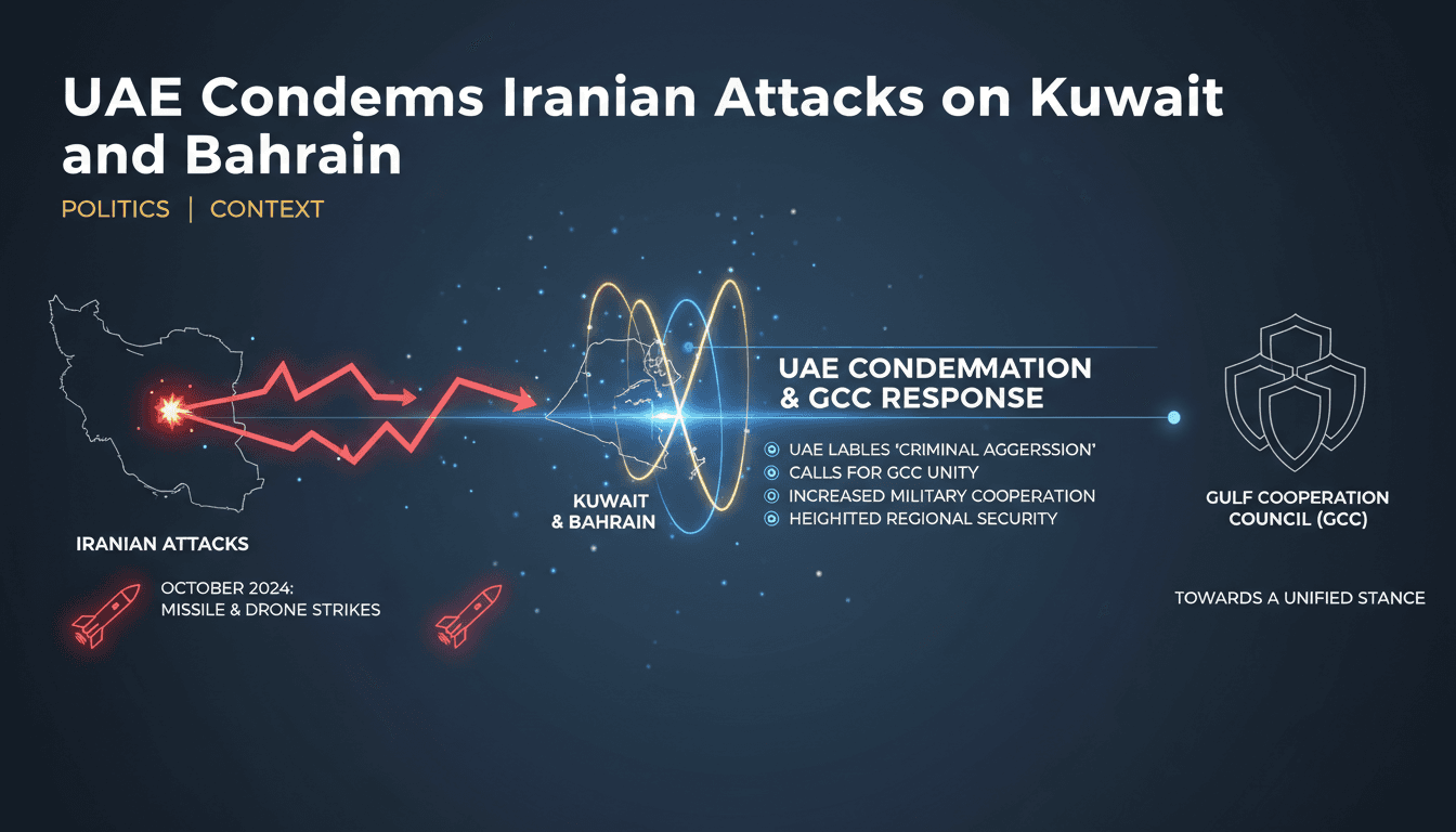 UAE Condemns Iranian Attacks on Kuwait and Bahrain