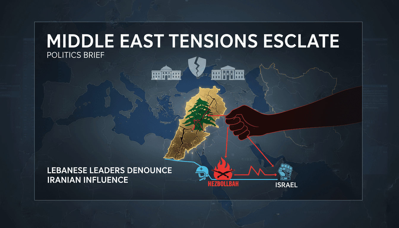 Lebanese leaders addressing Iranian influence amid rising tensions