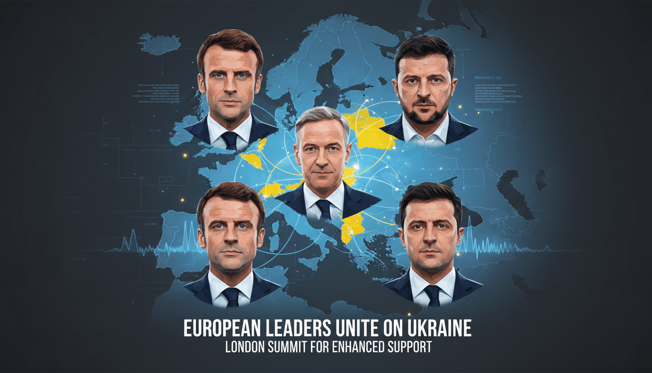 European leaders meeting in London to discuss Ukraine support