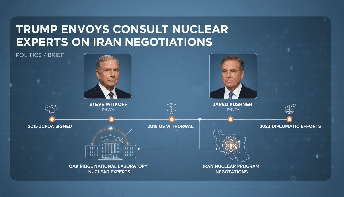 Trump Envoys Consult Nuclear Experts on Iran Negotiations