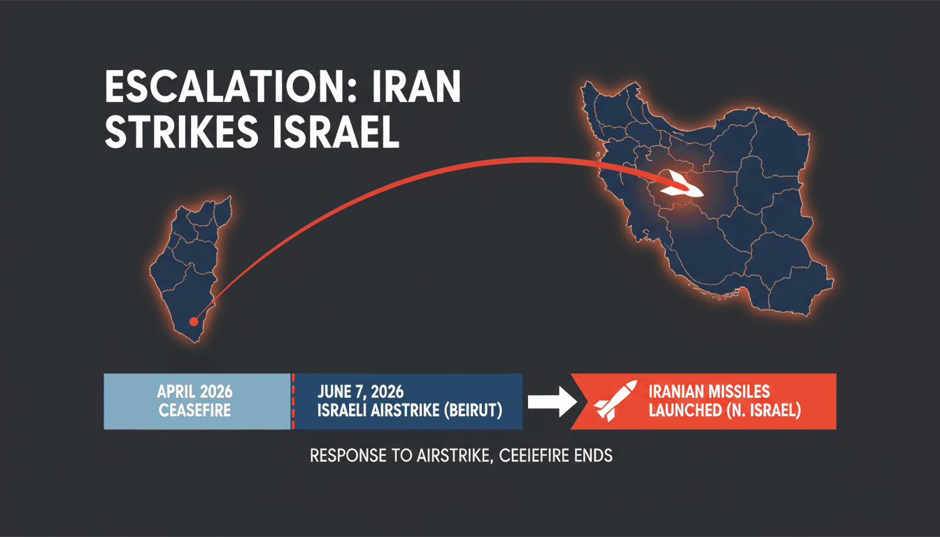 Iran Launches Ballistic Missiles at Israel in Response to Airstrike