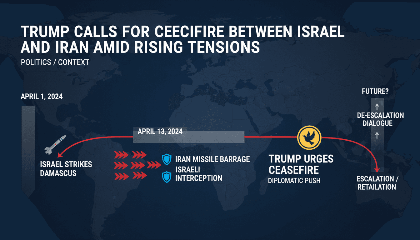 Trump Calls for Ceasefire Between Israel and Iran Amid Rising Tensions