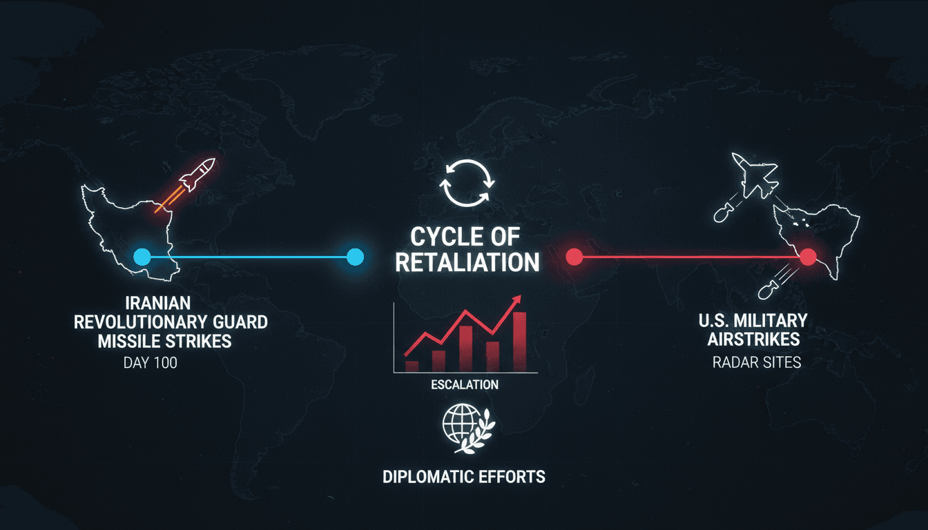 Iranian Revolutionary Guard missile strikes on US bases