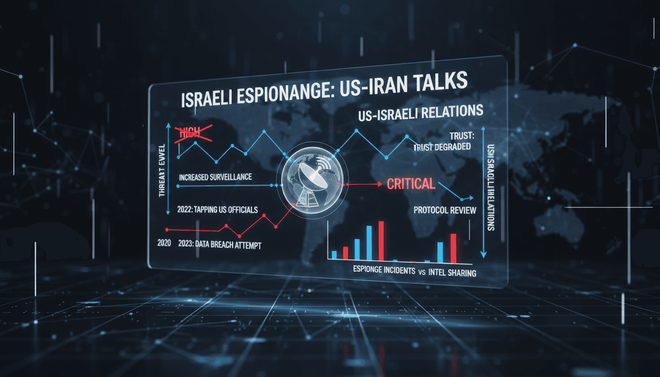 Israeli and US flags symbolizing espionage concerns in negotiations.