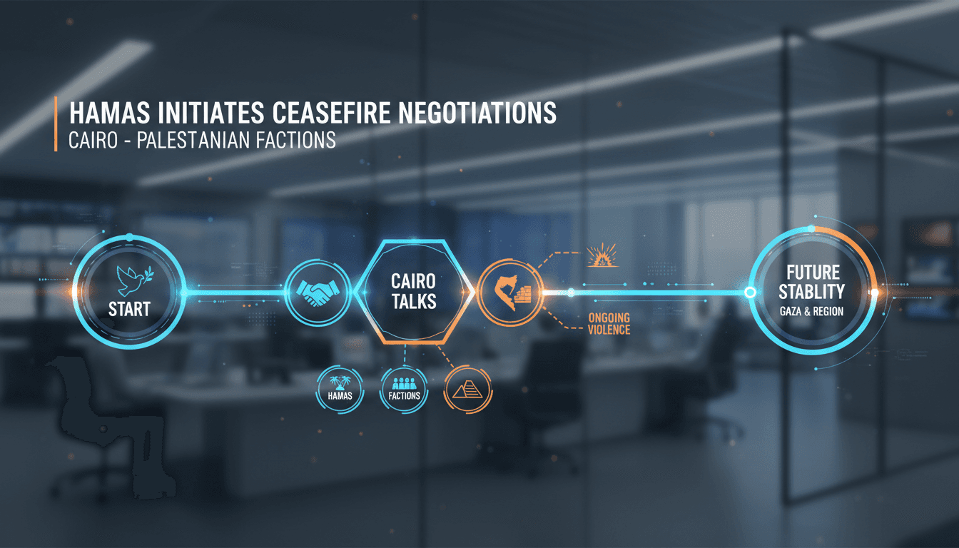 Hamas Initiates Ceasefire Negotiations in Cairo with Palestinian Factions
