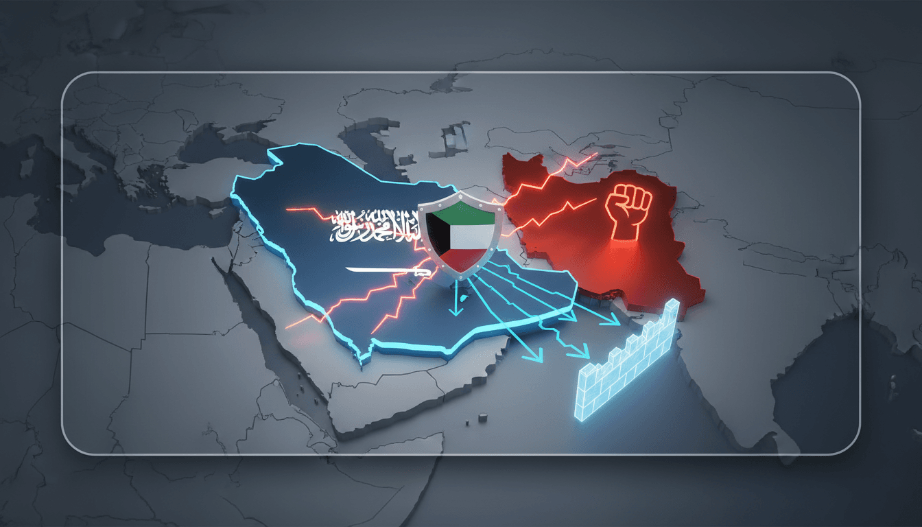 Map highlighting Gulf nations and recent Iranian aggression incidents.
