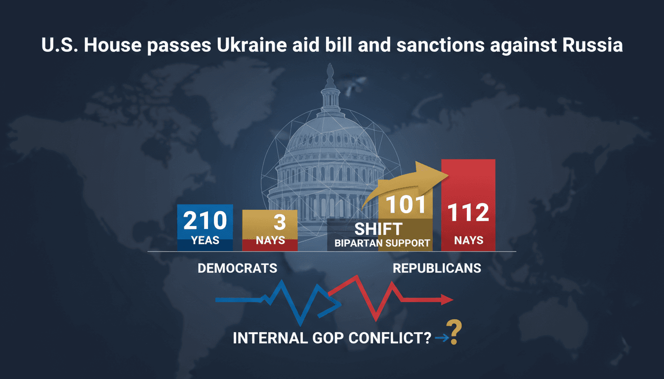 U.S. House passes Ukraine aid bill and sanctions against Russia
