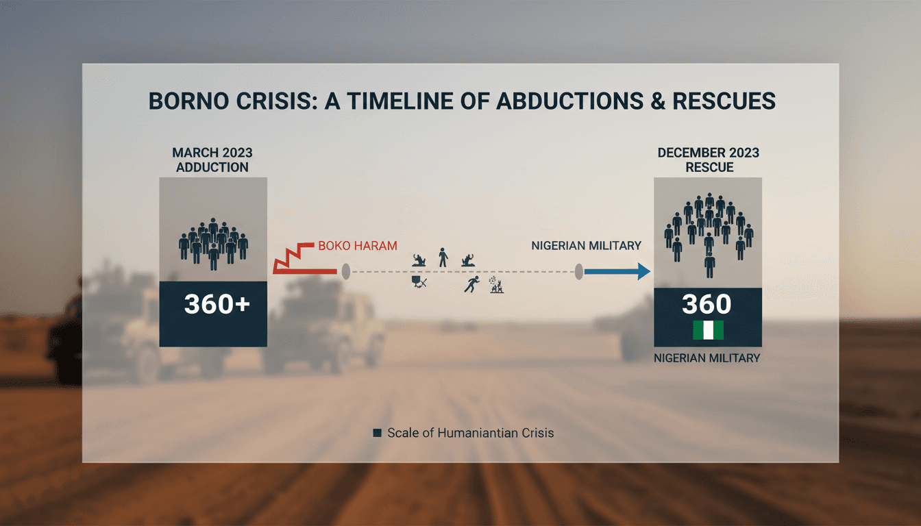Nigerian military operation rescuing captives from Boko Haram