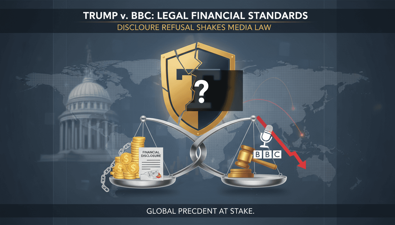Trump's legal team refuses to disclose financial information in BBC defamation case
