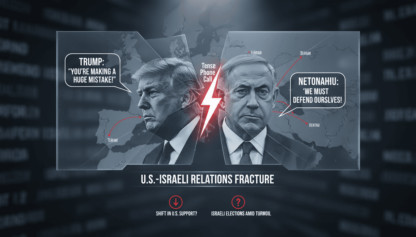 Trump Criticizes Netanyahu in Tense Phone Call Amid Israeli Election Tensions